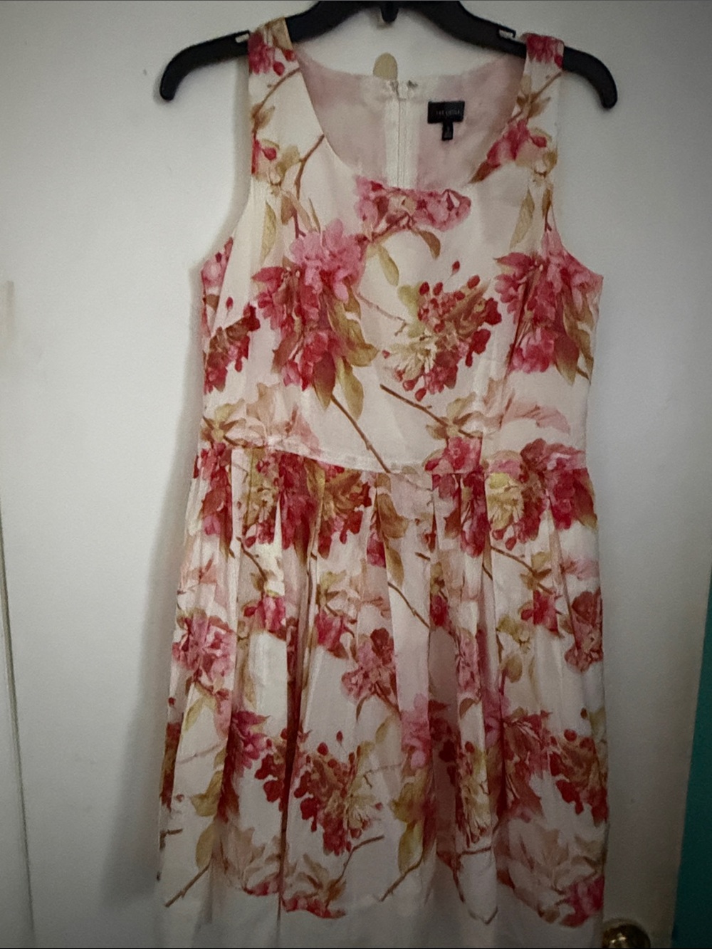 Women’s The Limited Pink & Cream Floral Sleeveless Dress